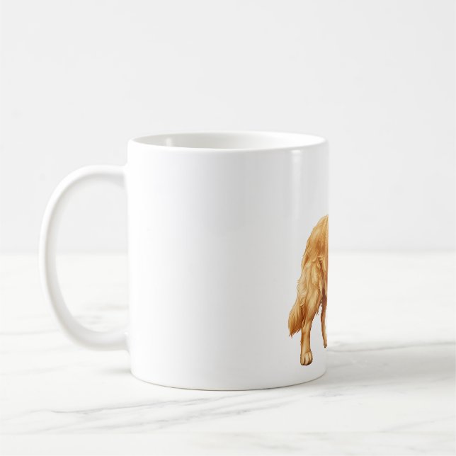 Taza De Café Perro Labrador Retriever Dorado Adorable (Izquierda)