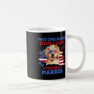 Taza De Café Perro Lady Vote Kamala Harris 2024 Golden Retrieve