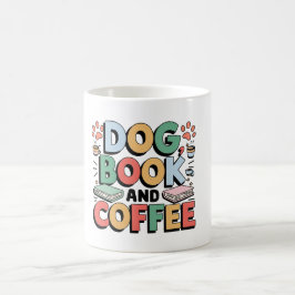 Taza De Café Perro, Libro Y Café