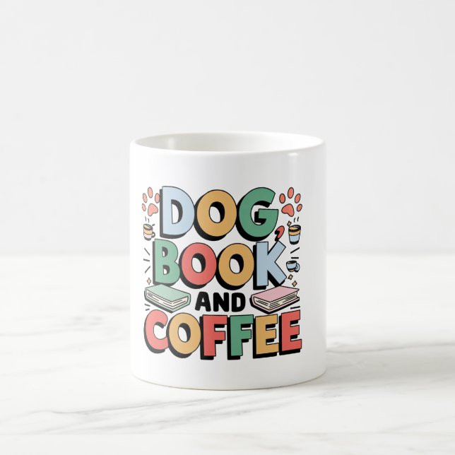 Taza De Café Perro, Libro Y Café (Centro)