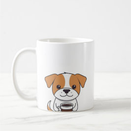Taza De Café Perro lindo beber café Mug
