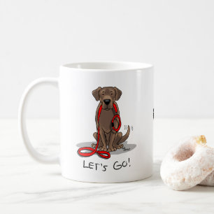 Taza De Café Perro lindo - ¡Vamos! Recuperación de Labrador de