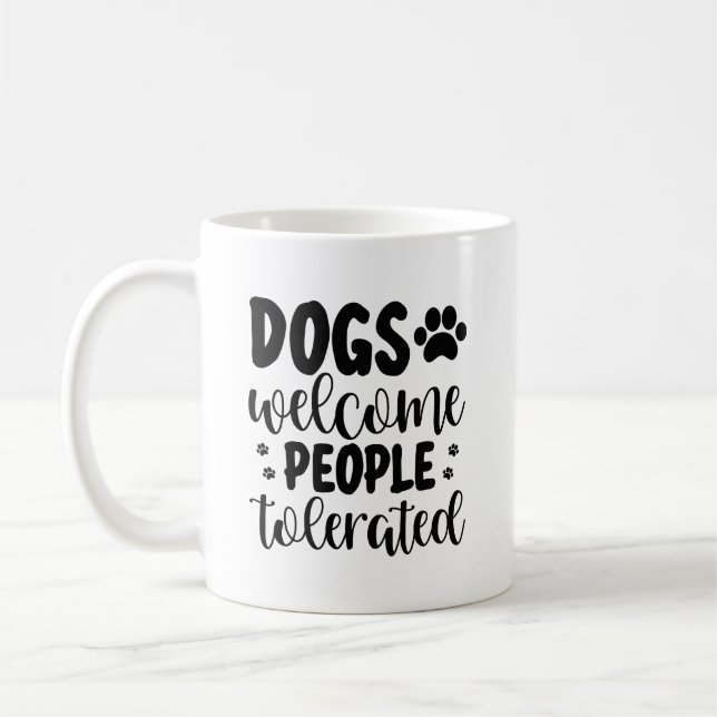 Taza De Café Perro Lover Coffee Mug | Gracioso café de perro | (Izquierda)