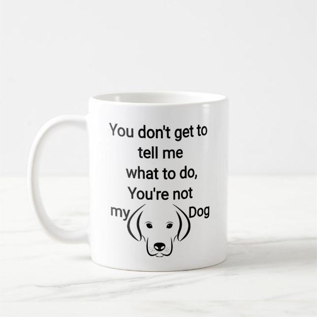 Taza De Café Perro Lover Mug | Gracioso café Mug | (Izquierda)