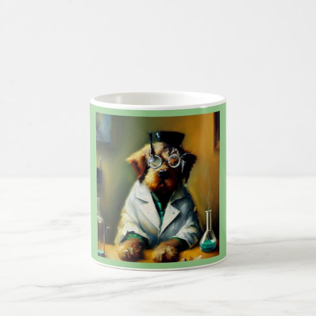 Taza De Café Perro Mad Scientist (Centro)