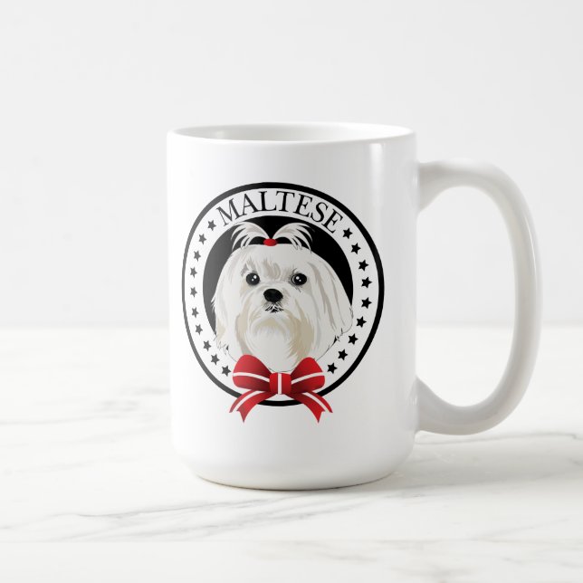 Taza De Café Perro maltés (Derecha)