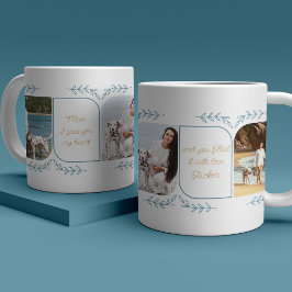 Taza De Café Perro Mamá 3 Foto Vertical Palabras Amantes Femeni