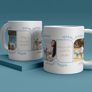 Taza De Café Perro Mamá 3 Foto Vertical Palabras Amantes Femeni
