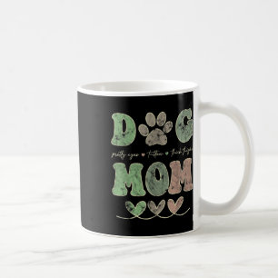 Taza De Café Perro Mamá Bonito Tatuajes Ojos Gruesos Aunque Gra