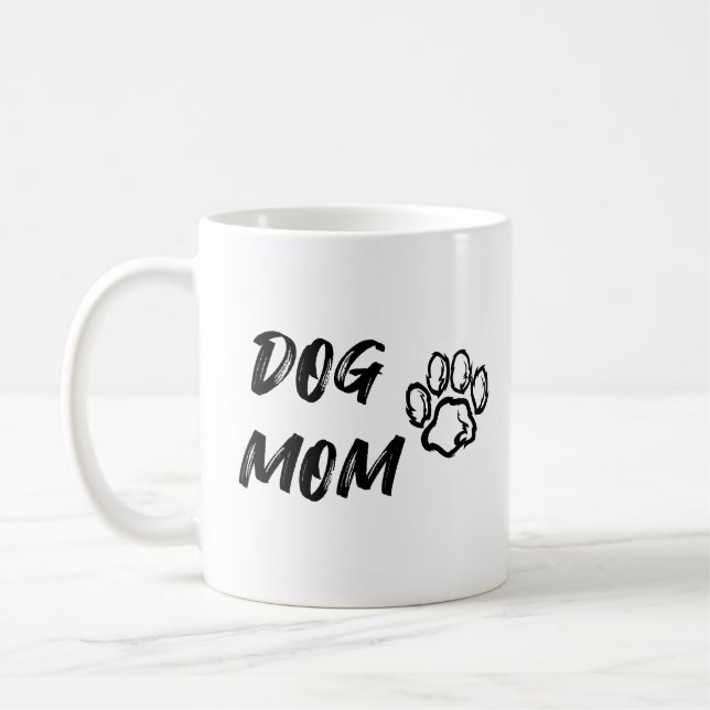 Taza De Café Perro Mamá Café Mug - Blanco (Izquierda)
