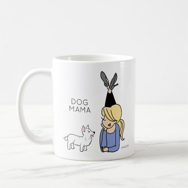 Taza De Café Perro Mama Coffee Mug (Izquierda)