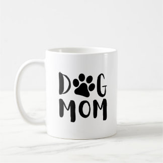 Taza De Café Perro Mamá con Paw Print| Gracioso café Mug