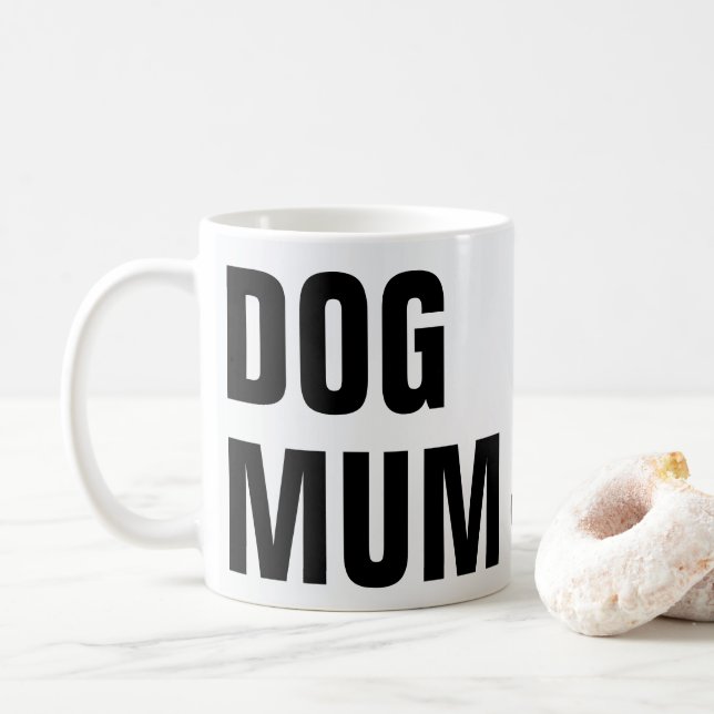 Taza De Café Perro Mamá Foto Mug (Con donut)