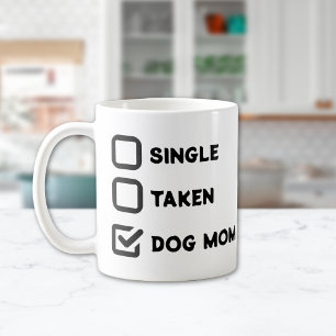 Taza De Café "Perro Mamá", soltera o graciosa amante de los per