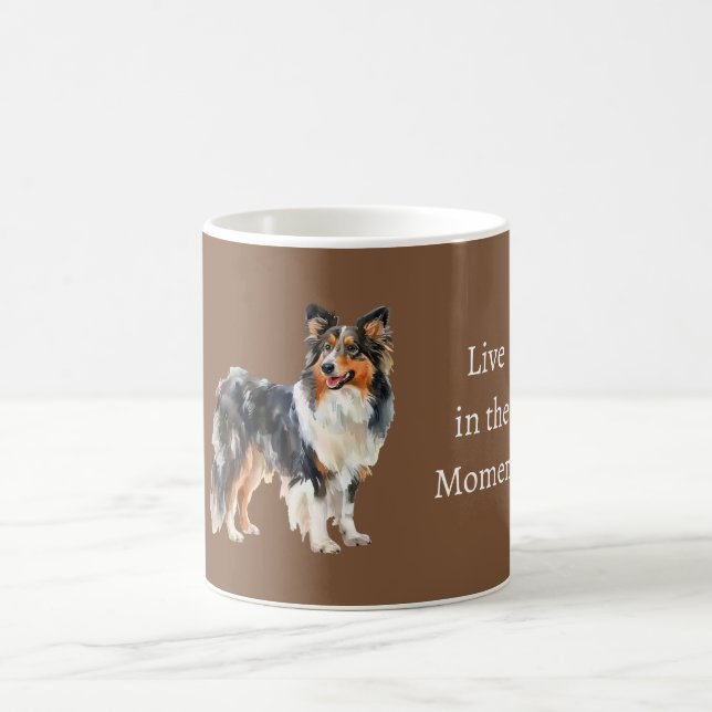Taza De Café Perro Marrón Negro Blanco (Centro)