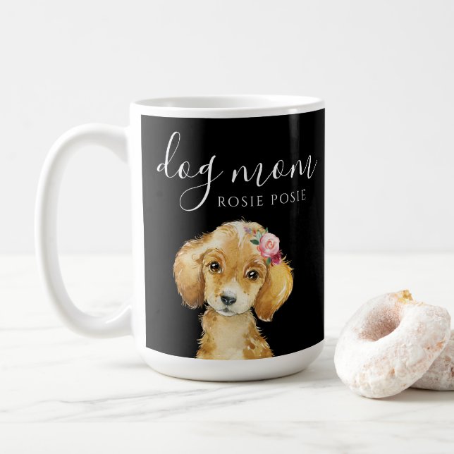 Taza De Café Perro Mom Mug (Con donut)