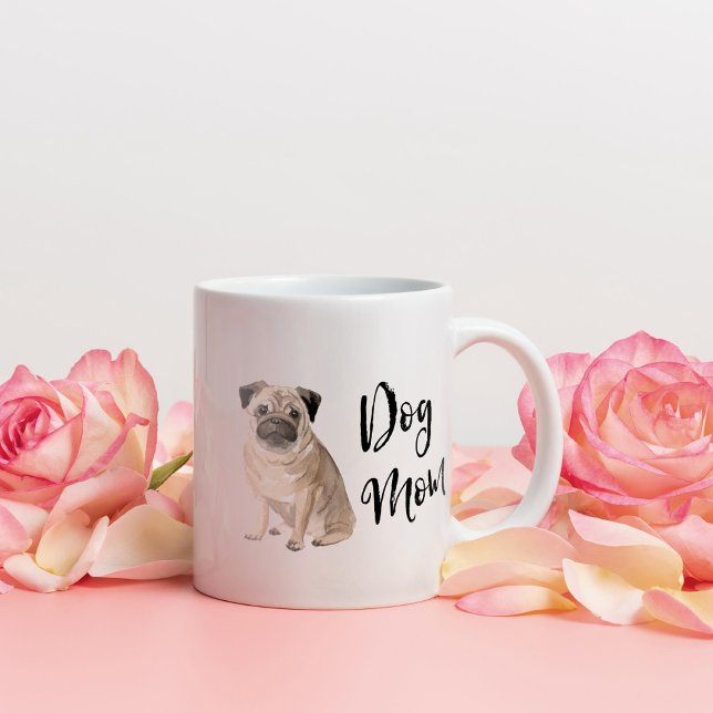 Taza De Café Perro Mom Pug (Subido por el creador)