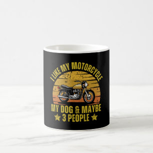 Taza De Café Perro Motocicleta