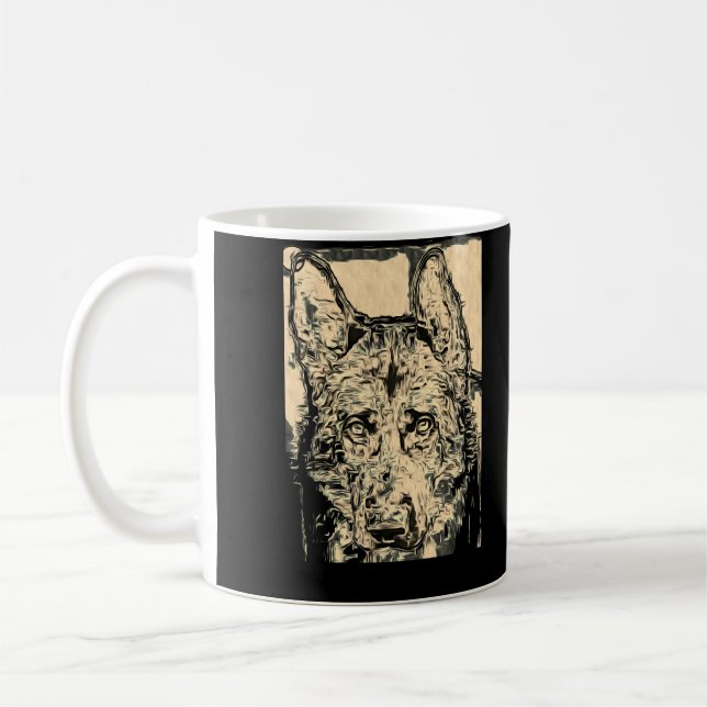 Taza De Café perro mug k9 (Izquierda)