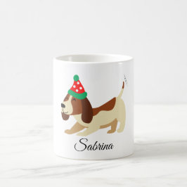 Taza De Café Perro Mug, Navidad Mug, regalo de Navidad personal