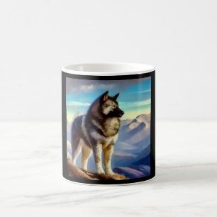 Taza De Café Perro noruego Elkhound