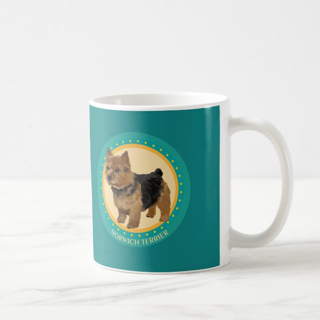 Taza De Café Perro norwich terrier (Derecha)