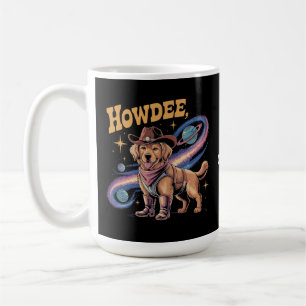 Taza De Café Perro Occidental Golden Retriever Divertido Vaquer