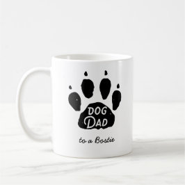 Taza De Café Perro papá Paw Imprimir nombre personalizado y raz