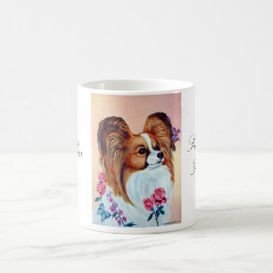 Taza De Café Perro Papillon Mug por Lyn Hamer Cook
