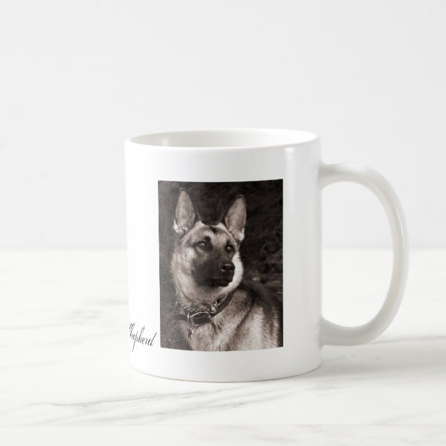 Taza De Café Perro pastor alemán Mug (Derecha)