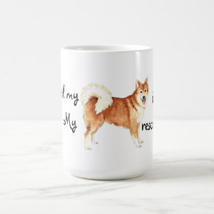 Taza De Café Perro pastor del islandés del rescate