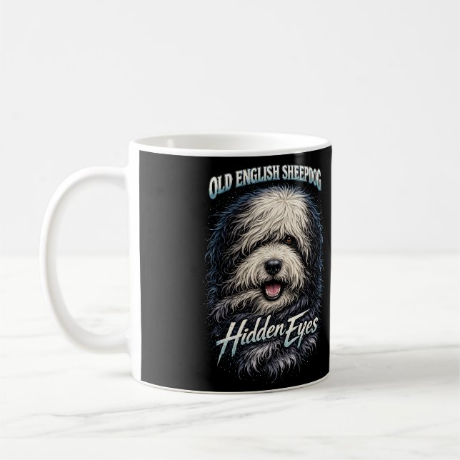 Taza De Café Perro pastor inglés antiguo (Izquierda)