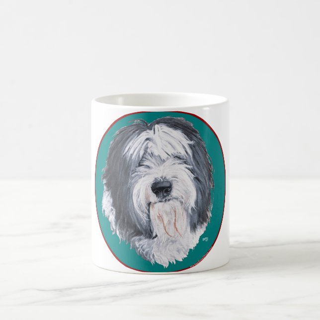 Taza De Café Perro pastor inglés antiguo (Centro)