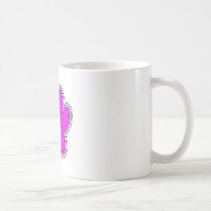 Taza De Café Perro Paw En Rosa Con Salidas