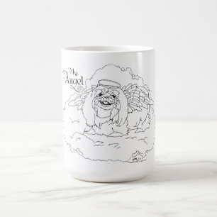 Taza De Café Perro Pekinés Mi Ángel