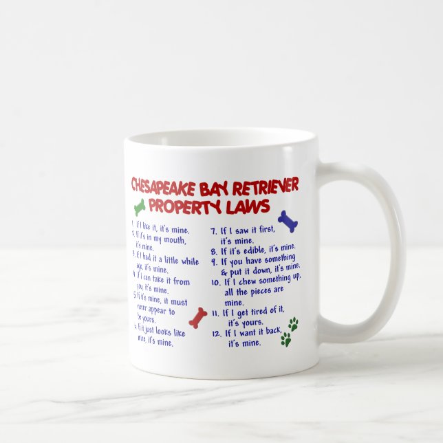 TAZA DE CAFÉ PERRO PERDIGUERO DE BAHÍA DE CHESAPEAKE PL2 (Derecha)