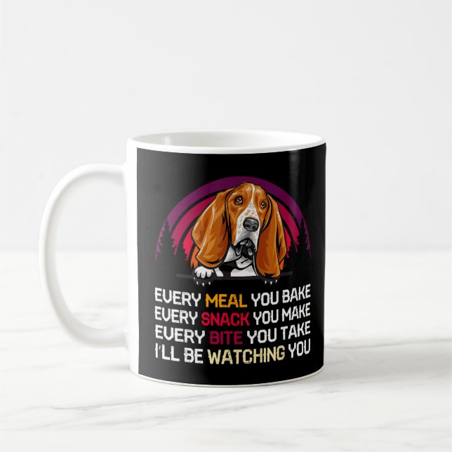 Taza De Café Perro perrito perrito peruano te estaré vigilando  (Izquierda)