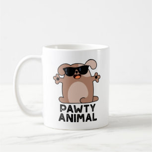 Taza De Café Perro Perro Fiesta divertido con animales de compa