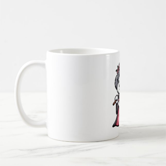 Taza De Café Perro perro pastor kimono inglés viejo (Izquierda)
