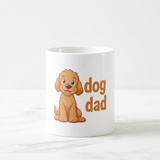 Taza De Café Perro perro perro papá peluche con perro lindo (Centro)