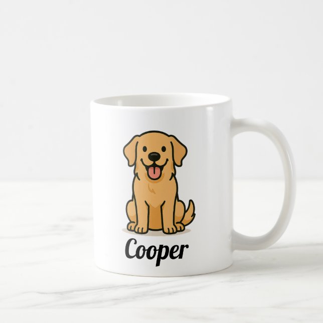 Taza De Café Perro Perro personalizado: regalo para el usuario  (Derecha)
