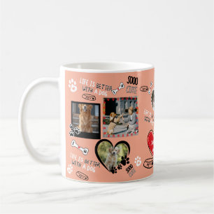 Taza De Café Perro personalizado Cara Mug, foto de perro person