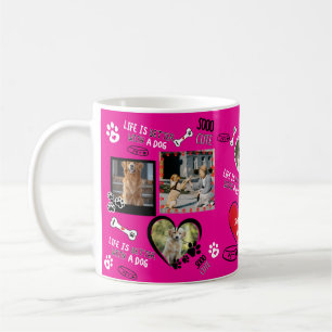 Taza De Café Perro personalizado Cara Mug, foto de perro person