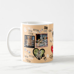 Taza De Café Perro personalizado Cara Mug, foto de perro person