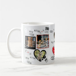 Taza De Café Perro personalizado Cara Mug, foto de perro person