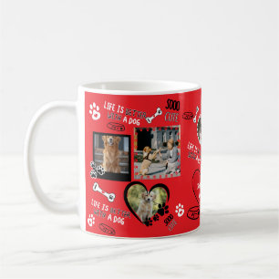 Taza De Café Perro personalizado Cara Mug, foto de perro person