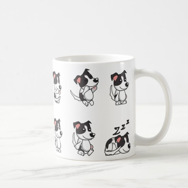 Taza De Café perro, personalizado, naturaleza (Derecha)