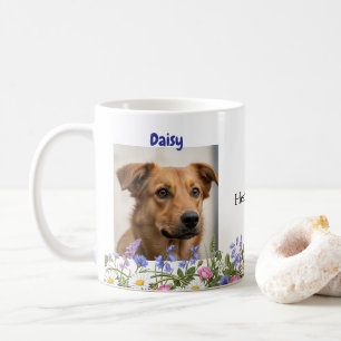 Taza De Café Perro personalizado o nombre de foto de gato Mug d
