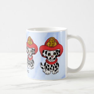 Taza De Café Perro picador Bombas para bomberos