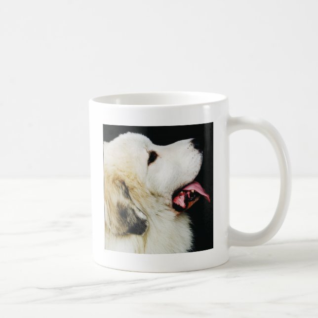 Taza De Café Perro pirenáico de la montaña (Derecha)